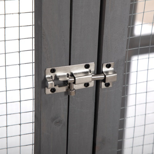 Oversized Cat Cage – Grey | Outdoor & Indoor Wooden Catio Enclosure
