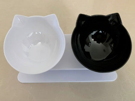 Transparent Tilted Pet Bowl