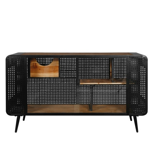 Spacious Cat House with Tempered Glass Doors