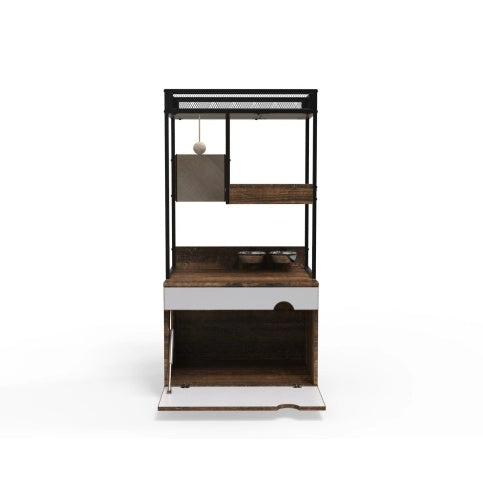 Cat Litter Box Enclosure with Cat Tree Tower
