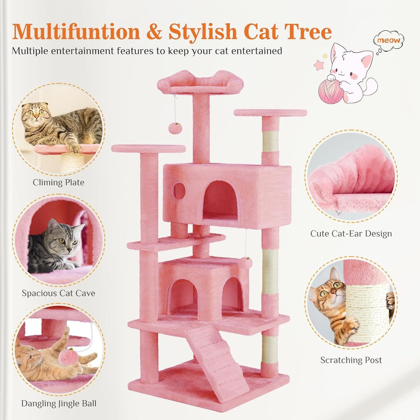 Multi-Level Cat Tree Tower with Condos