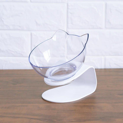 Transparent Tilted Pet Bowl