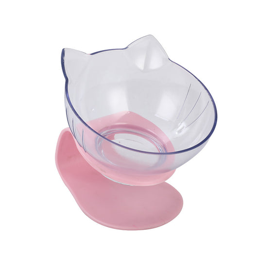 Transparent Tilted Pet Bowl