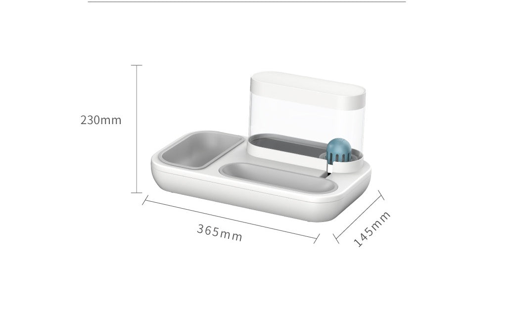 4-in-1 Pet Feeder & Water Fountain