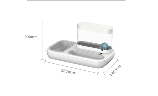 4-in-1 Pet Feeder & Water Fountain