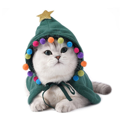 Adorable Christmas & Halloween Cat Cloak