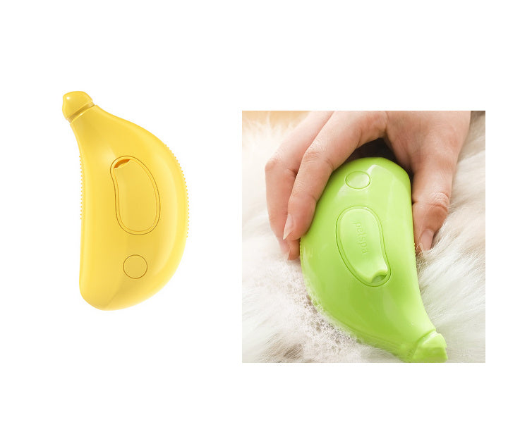 3-in-1 Pet Steam Brush – Clean, Massage & De-Shed
