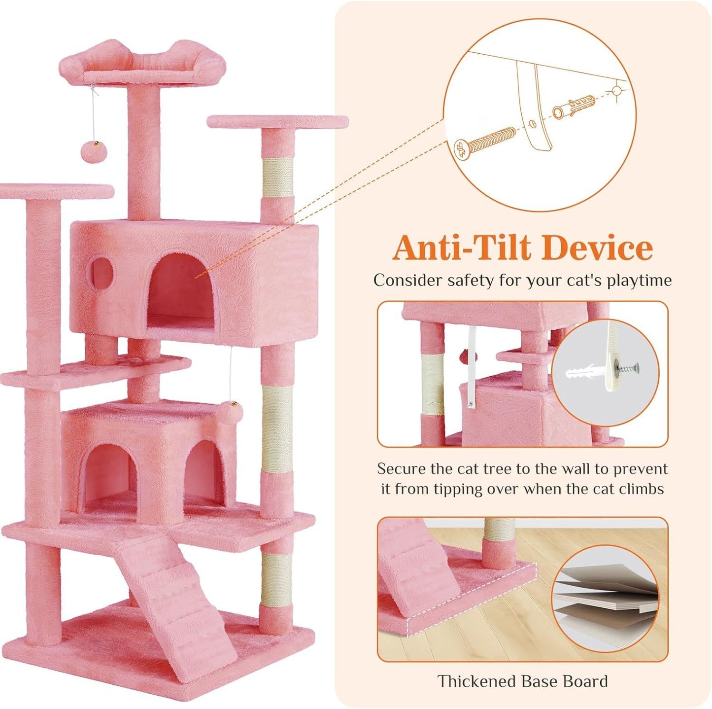Multi-Level Cat Tree Tower with Condos