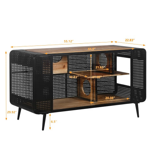 Spacious Cat House with Tempered Glass Doors