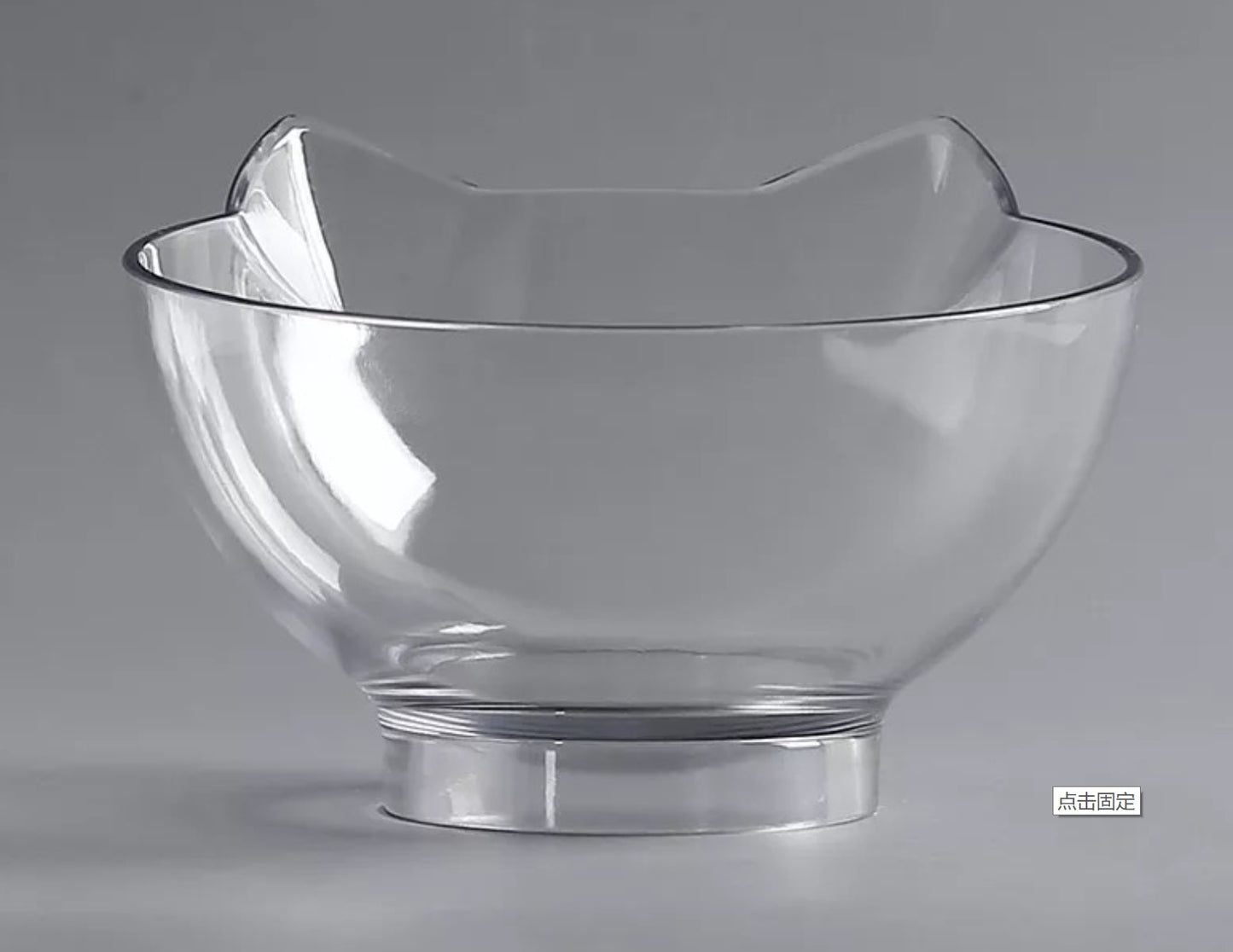 Transparent Tilted Pet Bowl