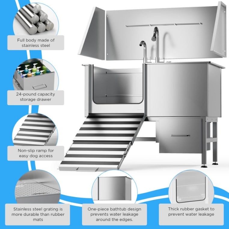 Stainless Steel Dog Bath