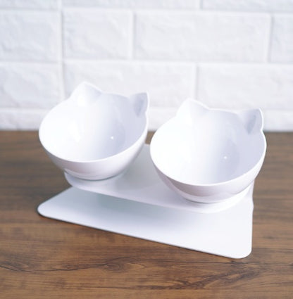 Transparent Tilted Pet Bowl