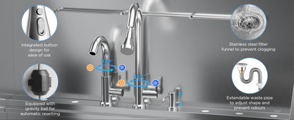 Stainless Steel Dog Bath