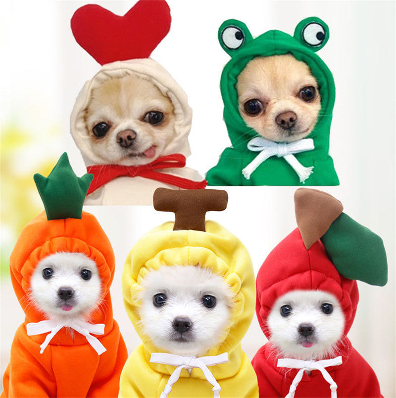 Cute Fruit Hoodie for Small Dogs