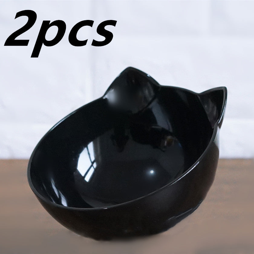 Transparent Tilted Pet Bowl
