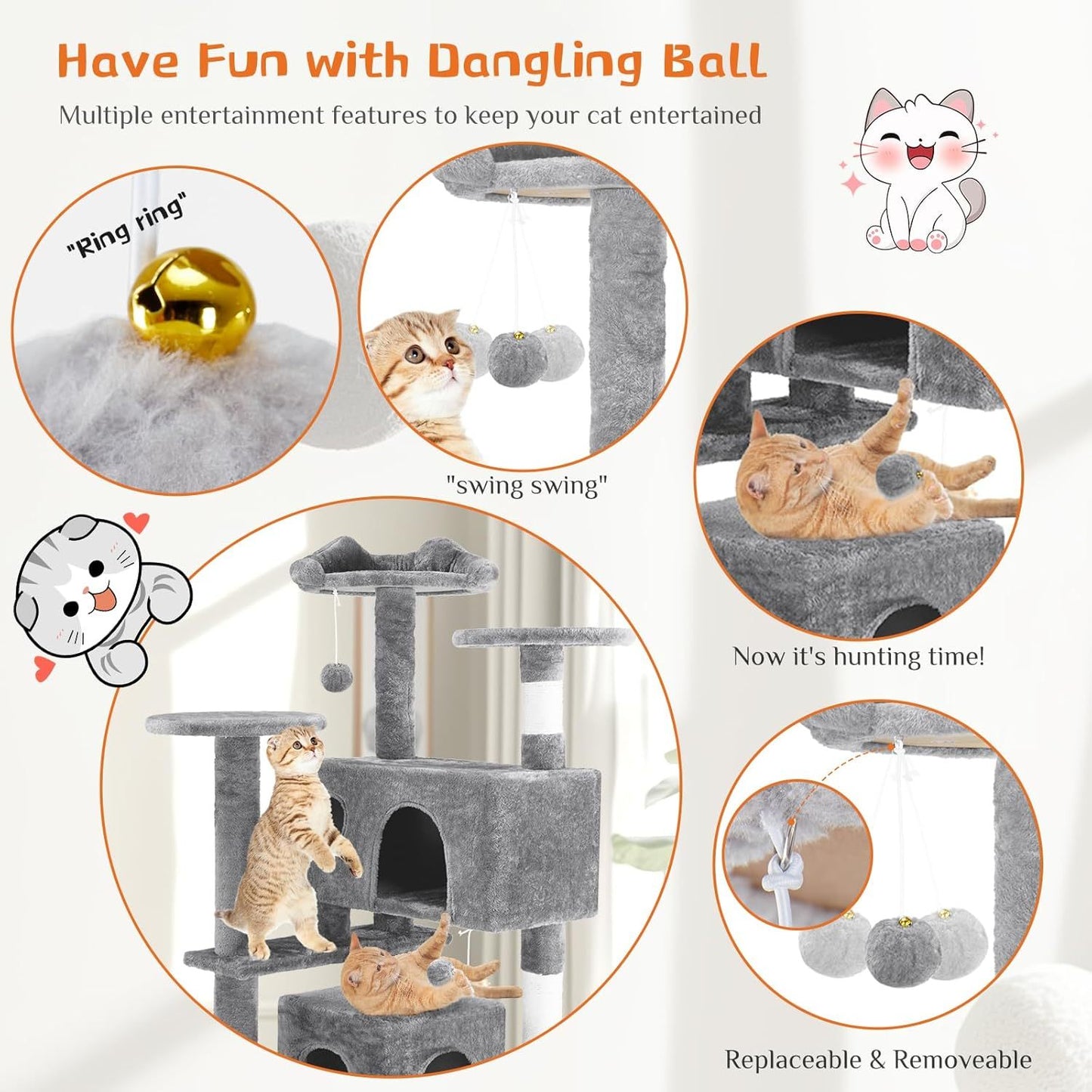 Multi-Level Cat Tree Tower with Condos