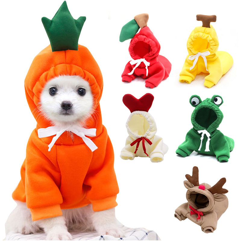 Cute Fruit Hoodie for Small Dogs