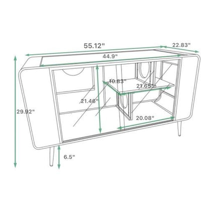 Spacious Cat House with Tempered Glass Doors