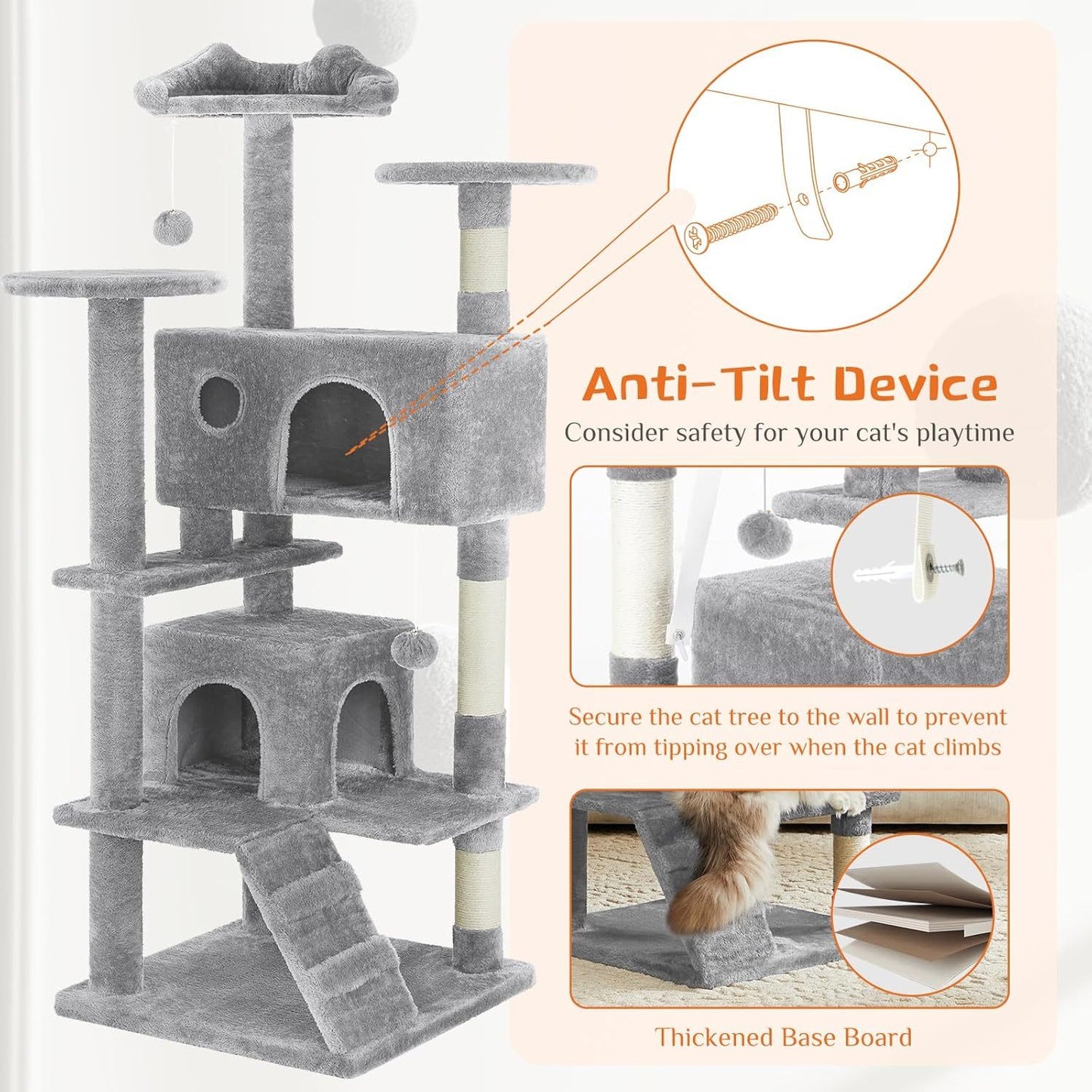 Multi-Level Cat Tree Tower with Condos